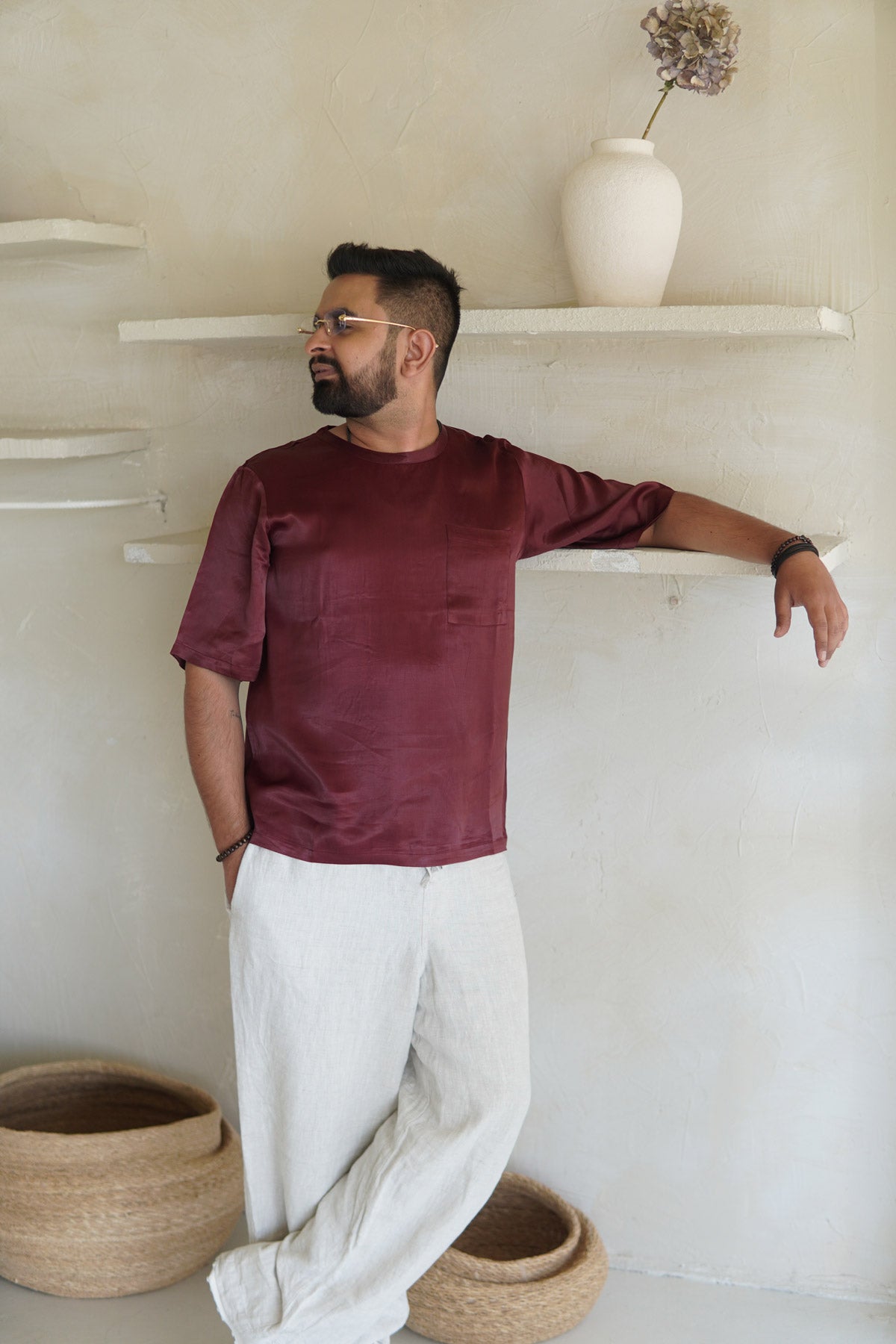 Mono Tee - Dark Plum