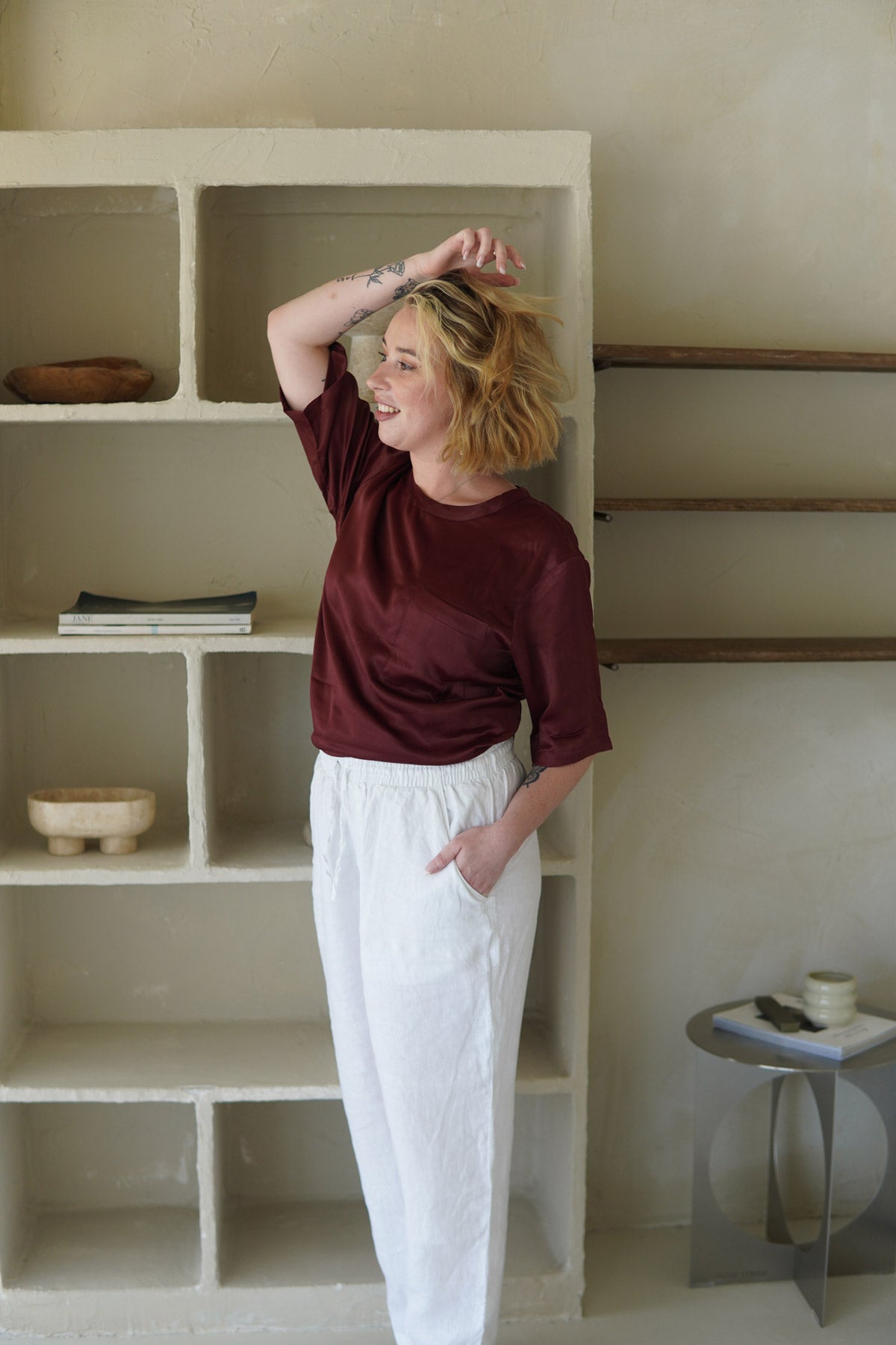 Mono Tee - Dark Plum