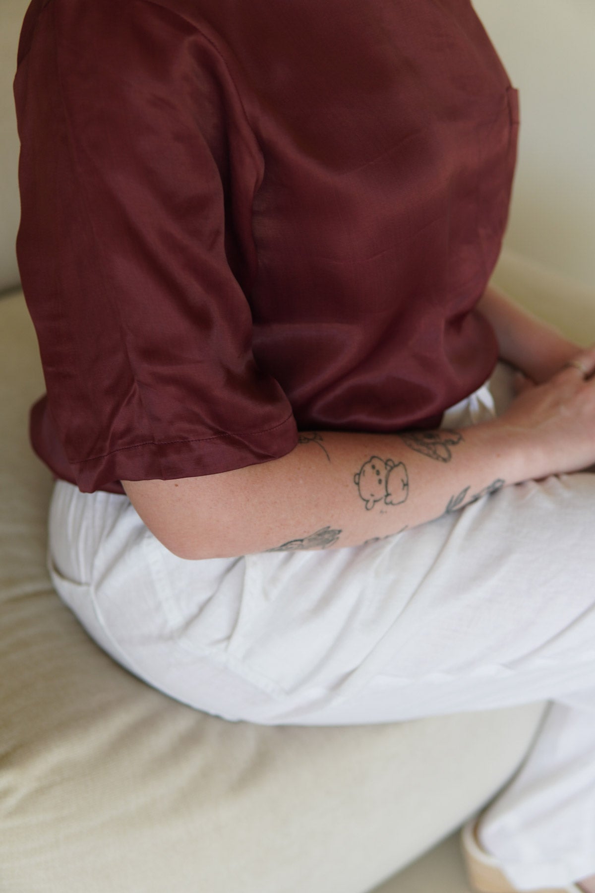 Mono Tee - Dark Plum