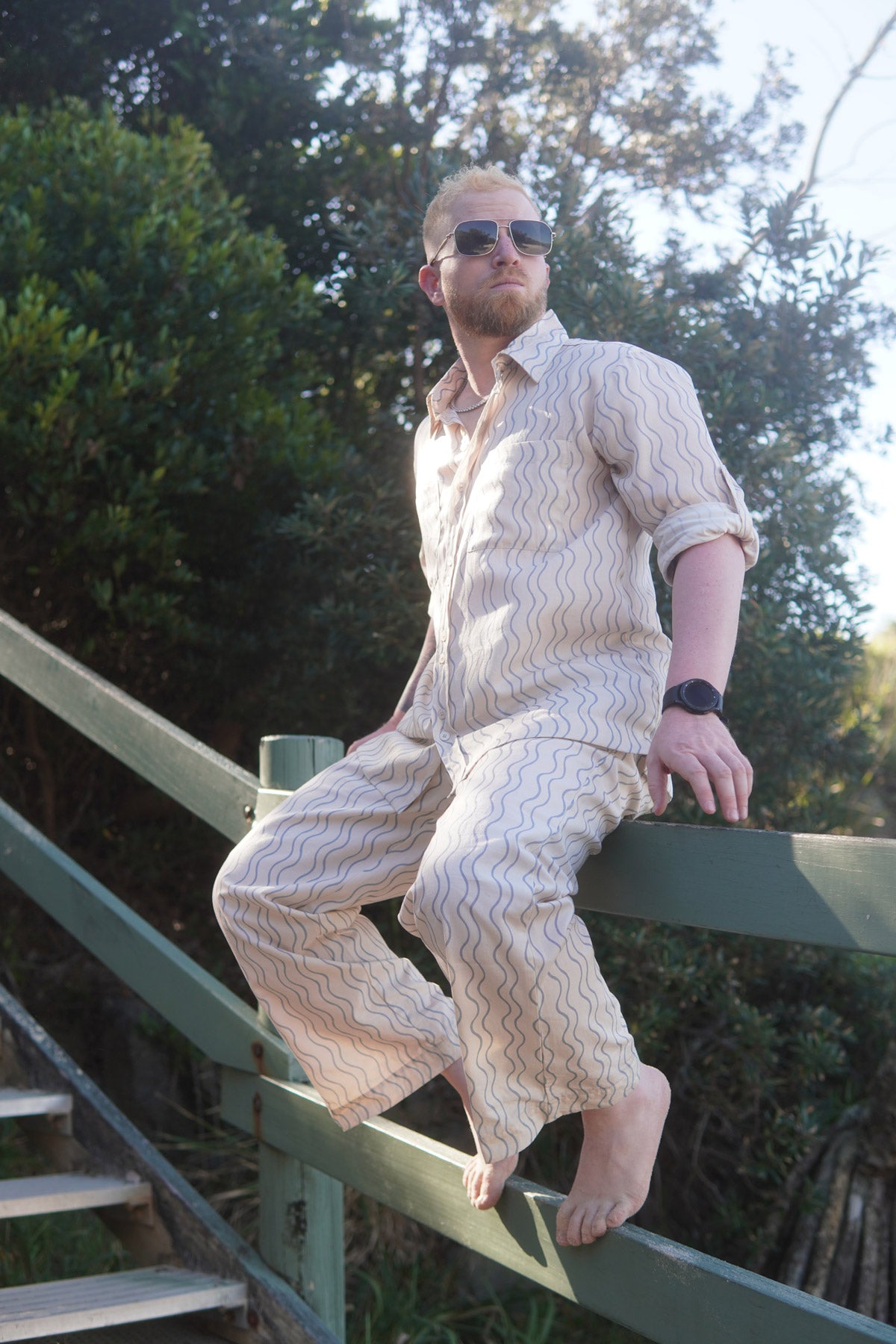 Flowline Pant ~ Ocean Lines