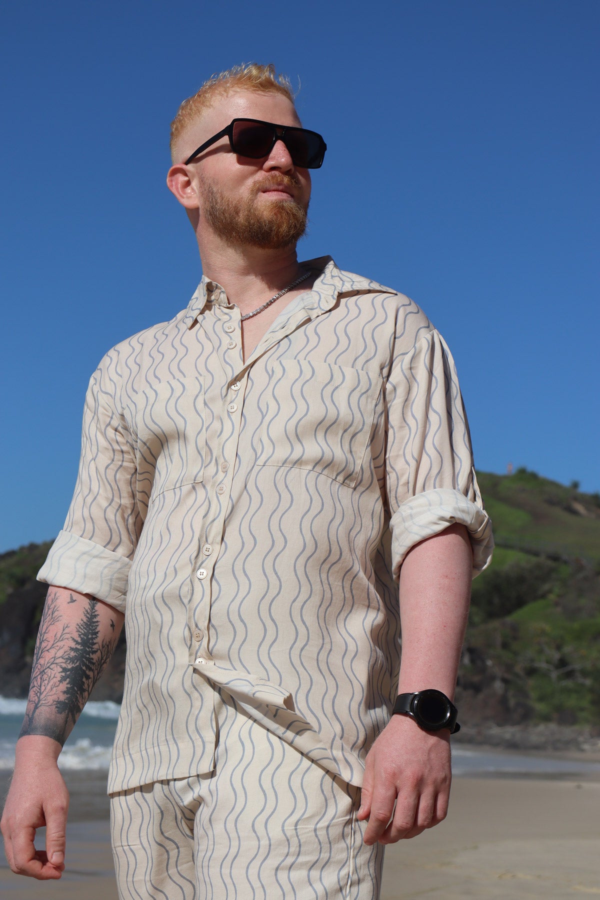 Shoreline Shirt ~ Ocean Lines