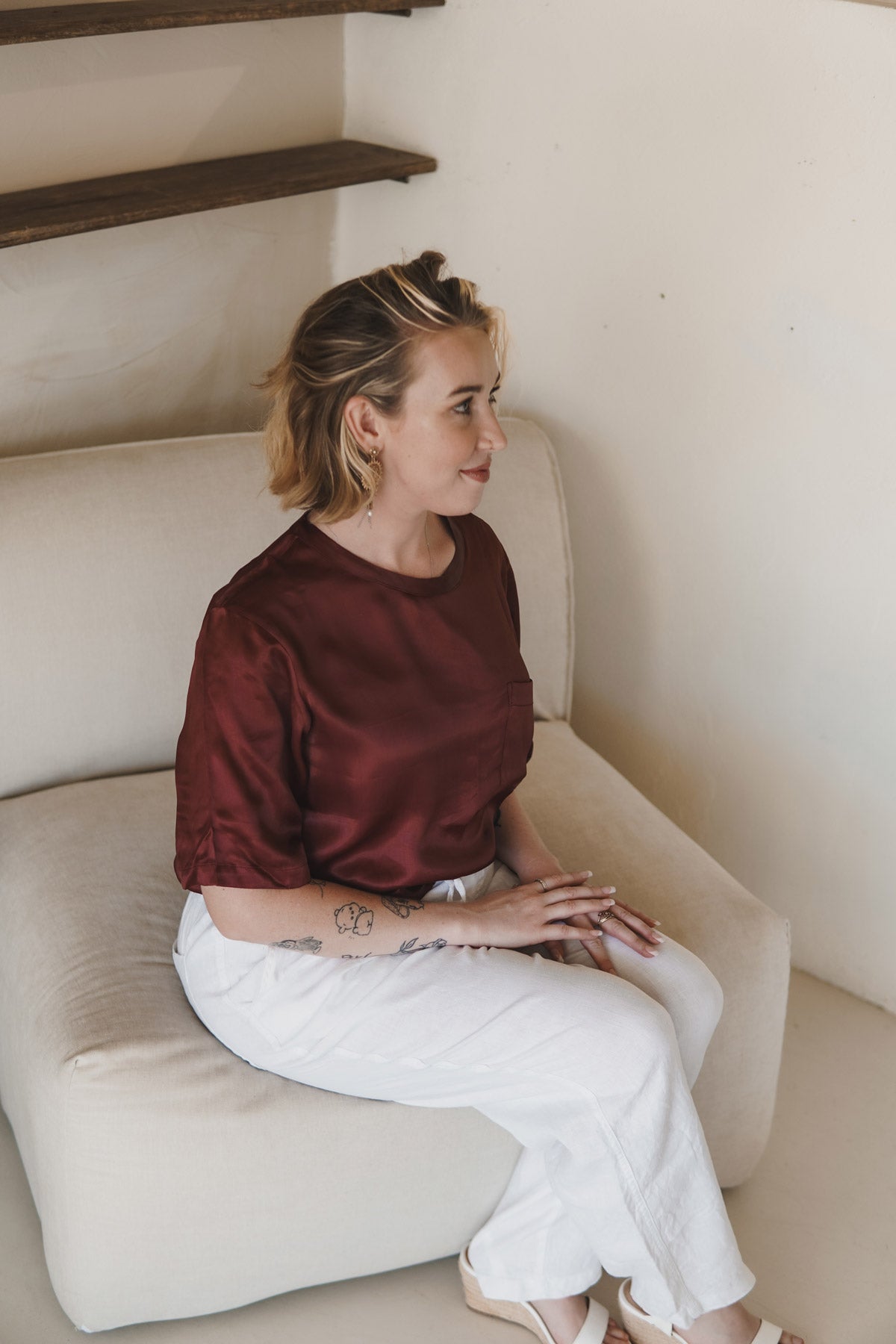 Mono Tee - Dark Plum