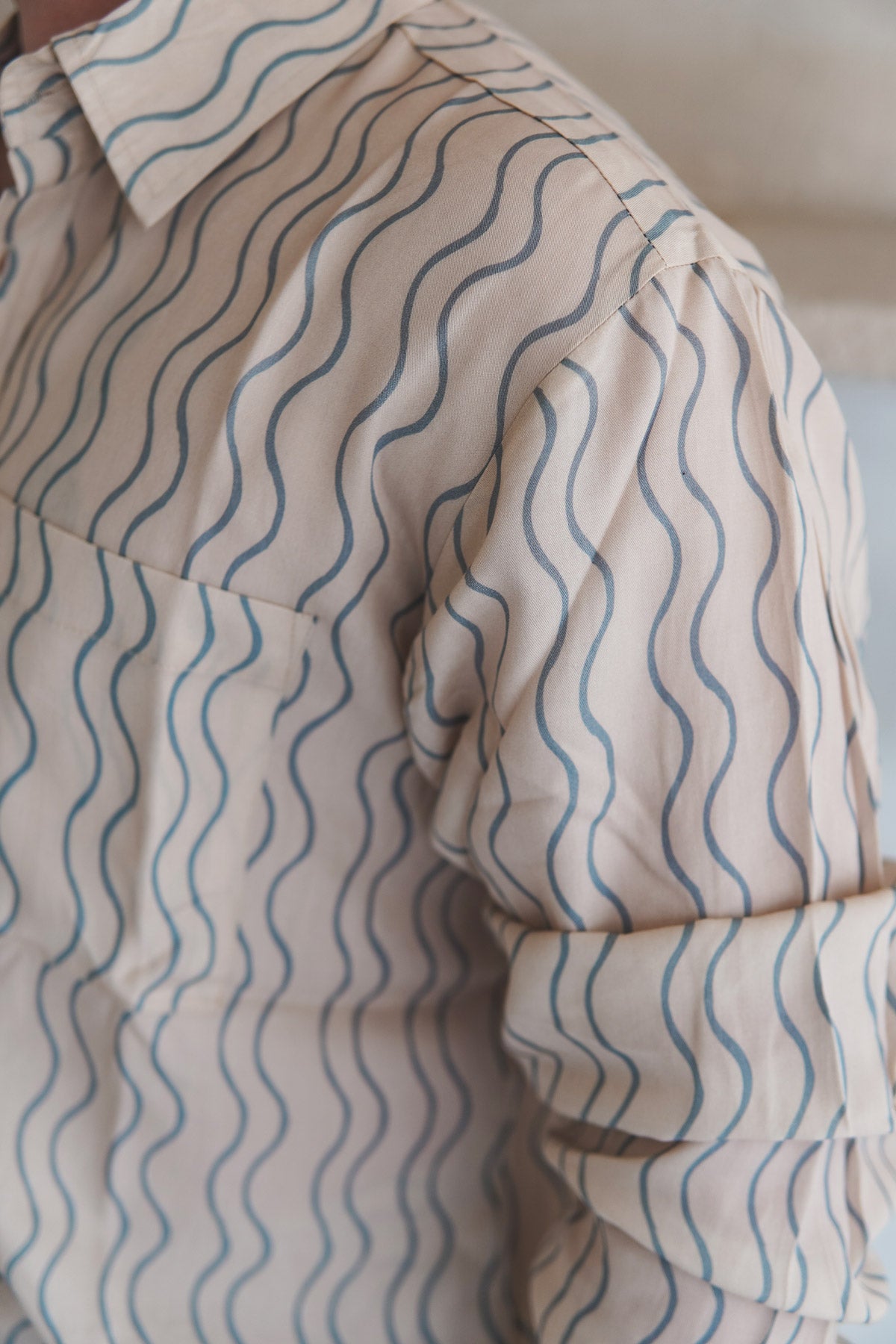 Shoreline Shirt ~ Ocean Lines